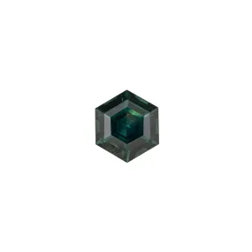 1.8ct Hexagon Cut Deep Blue Green Montana Sapphire SF350