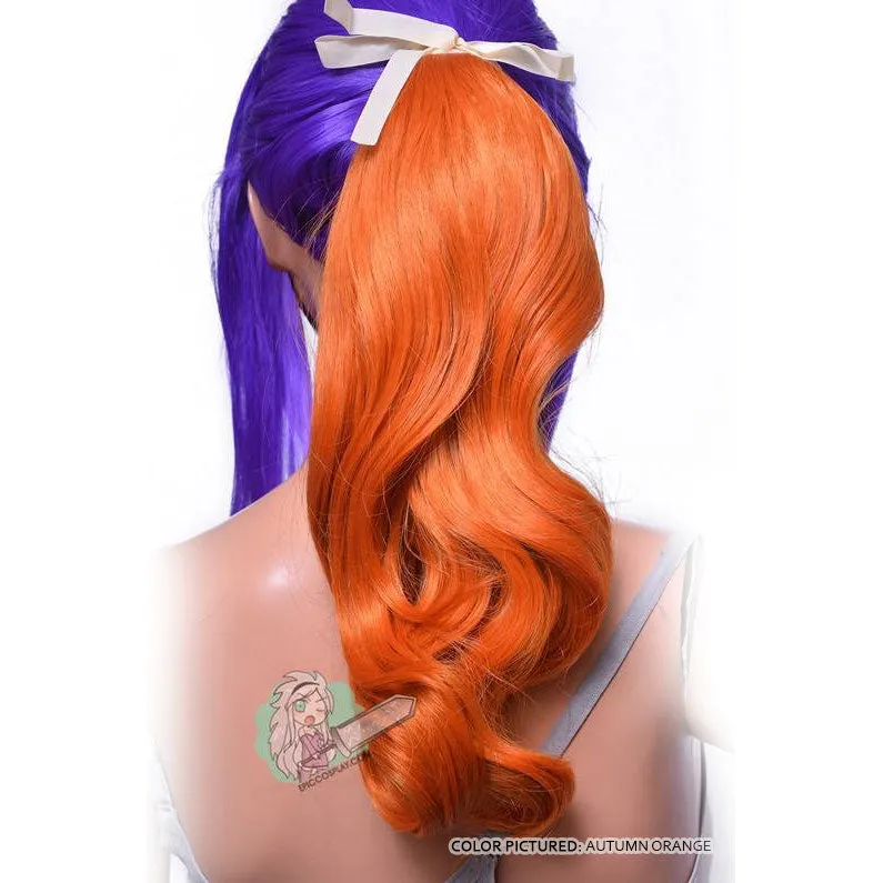 18" Ponytail Wrap - Purple Black Fusion