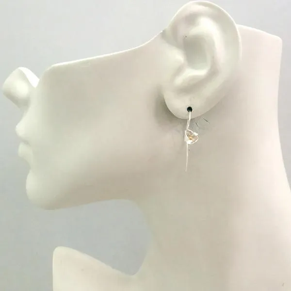 2-tone Bud Drop Earrings