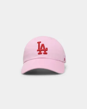 47 Brand Los Angeles Dodgers Ballpark 'Lover Not A Fighter' Clean Up Strapback Petal Pink