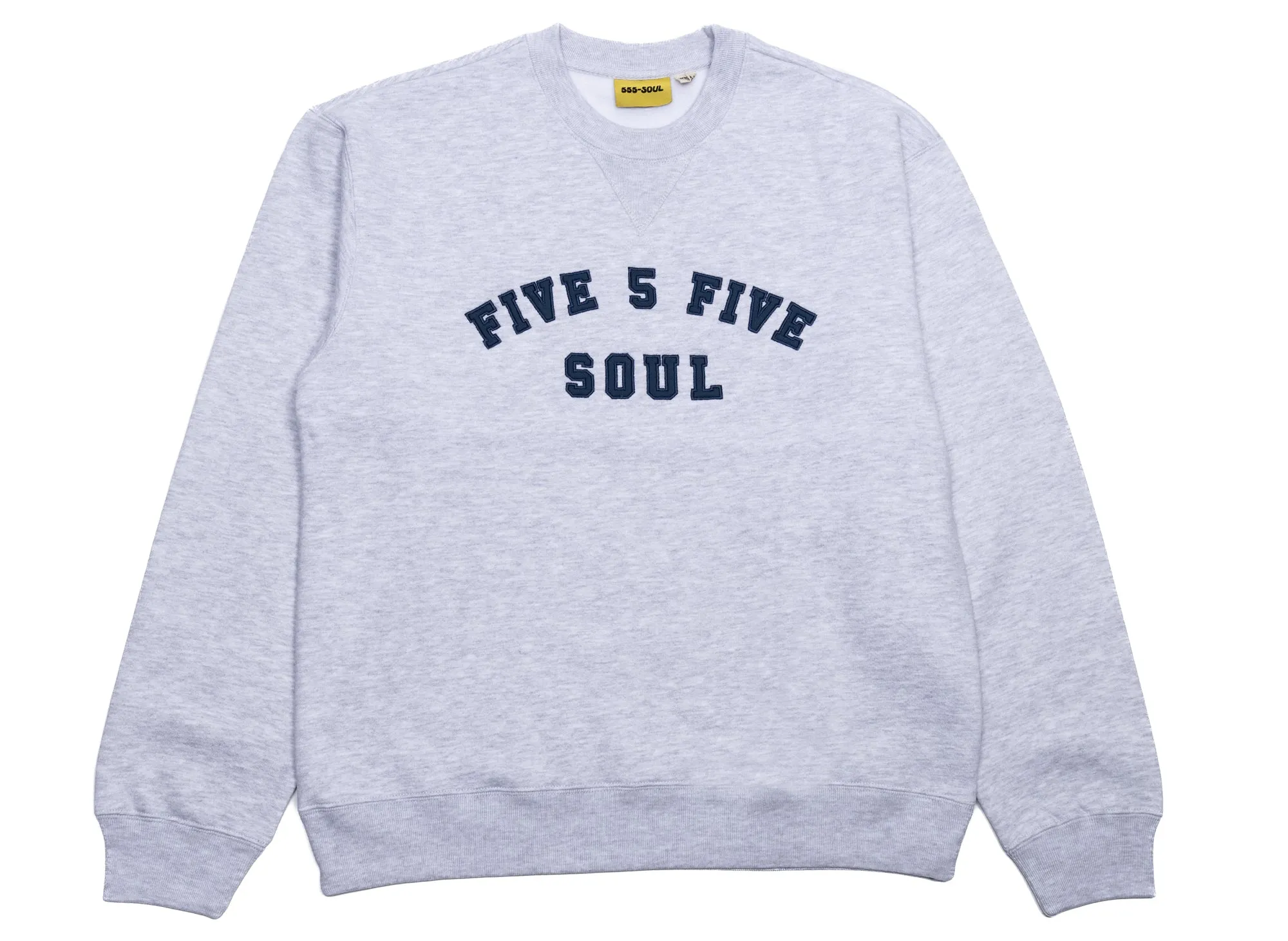 555 Soul Heritage Arch Crewneck in Grey