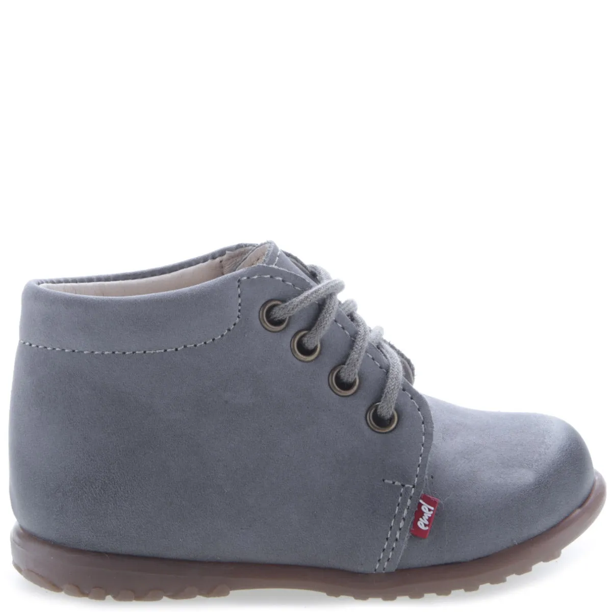 (562-22) Emel Lace Up First Shoes Blue