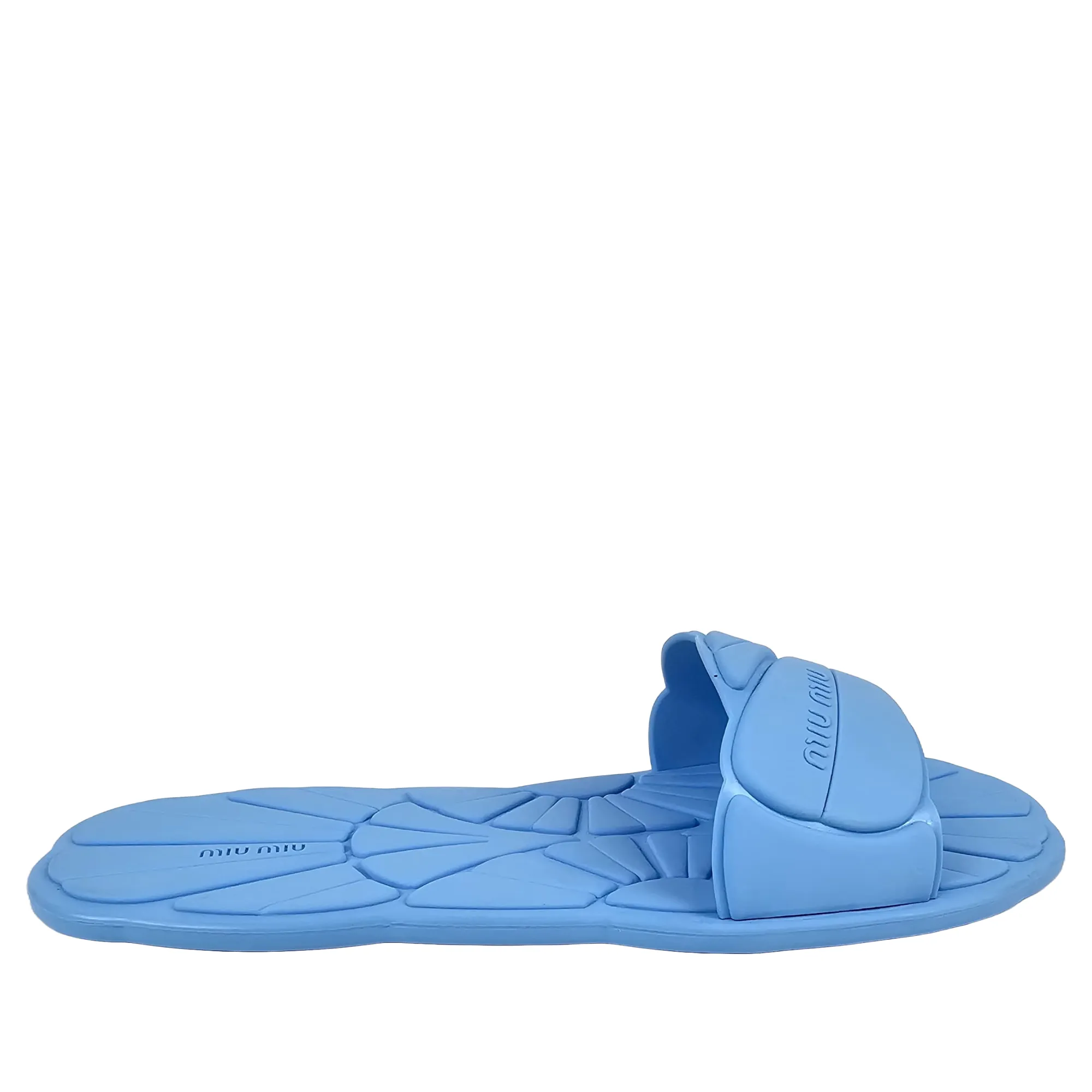 5XX197 Art Deco Blue Rubber Pool Slides