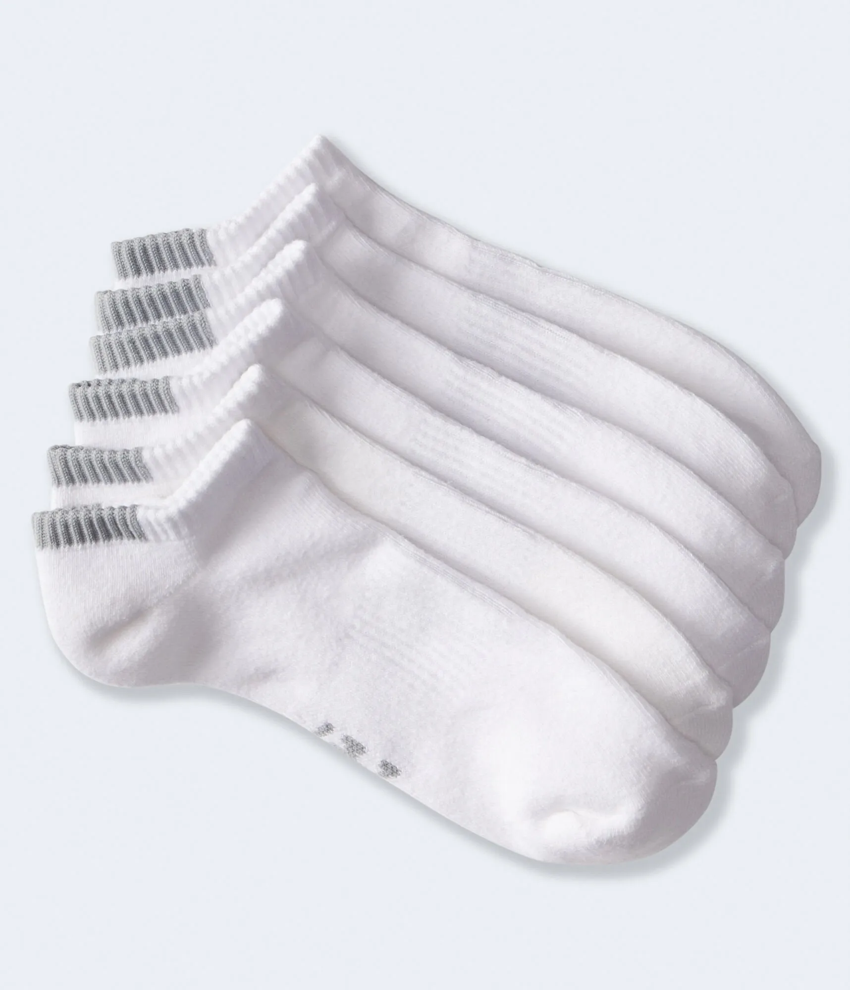 Aeropostale Mens' Solid Ankle Sock 3-Pack - White - Size One Size - Cotton - Teen Fashion & Clothing Bleach