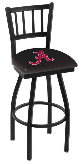 Alabama Crimson Tide HBS "A" "Jail" Back High Top Swivel Bar Stool Seat Chair