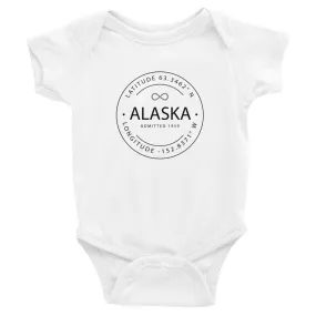 Alaska - Infant Bodysuit - Latitude & Longitude