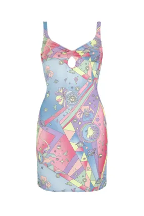 ALIONA MINI PRINTED BEACH DRESS