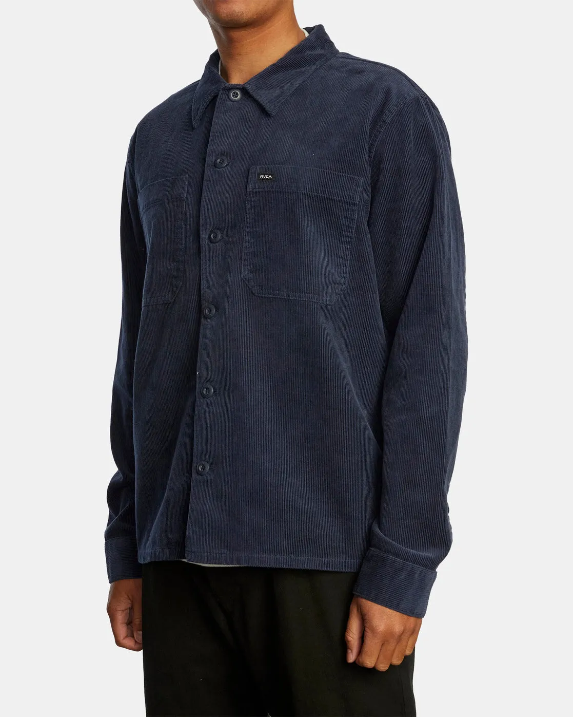 Americana Corduroy Overshirt - Moody Blue