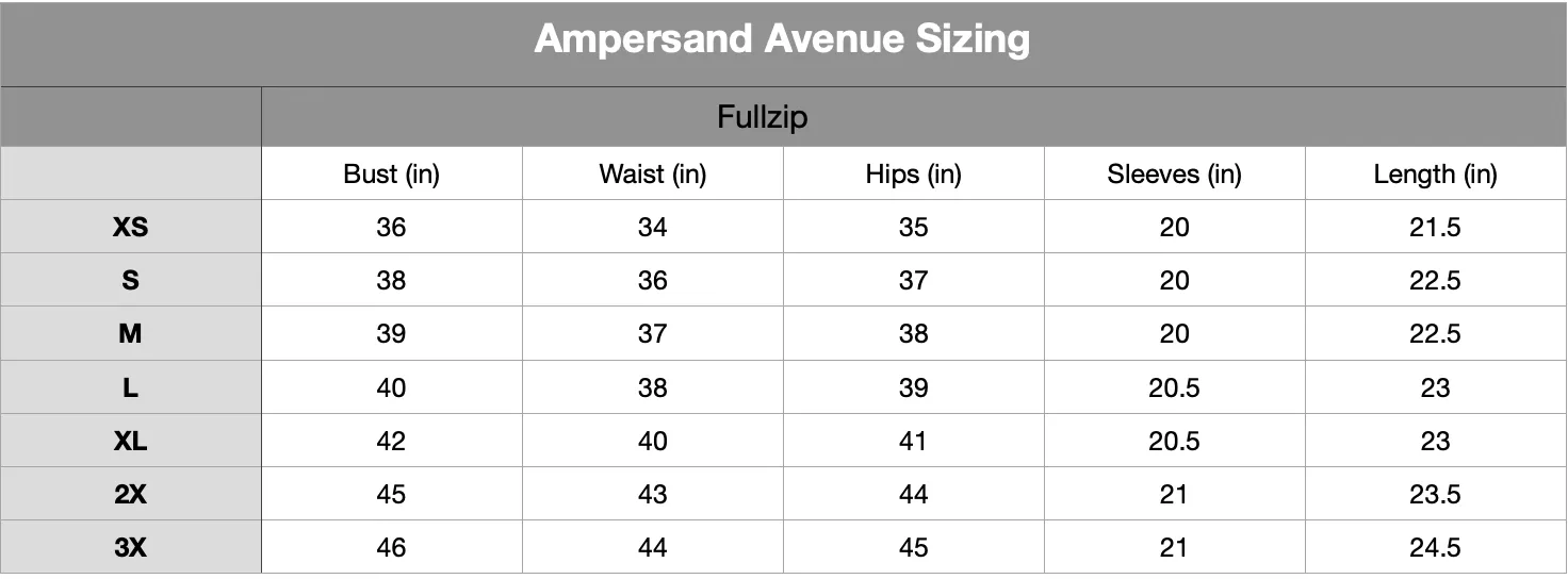 Ampersand Avenue Fullzip Sweatshirt Dove