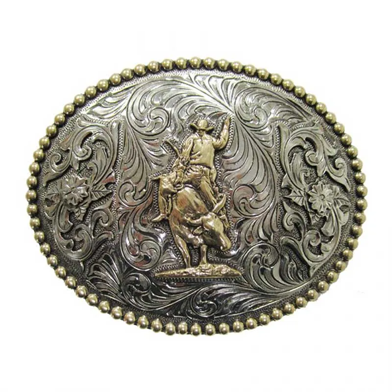 AndWest Men's Bull Rider Buckle