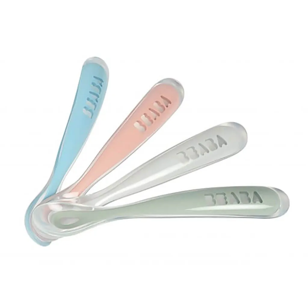 Beaba First Stage Silicone Spoons Set of 4