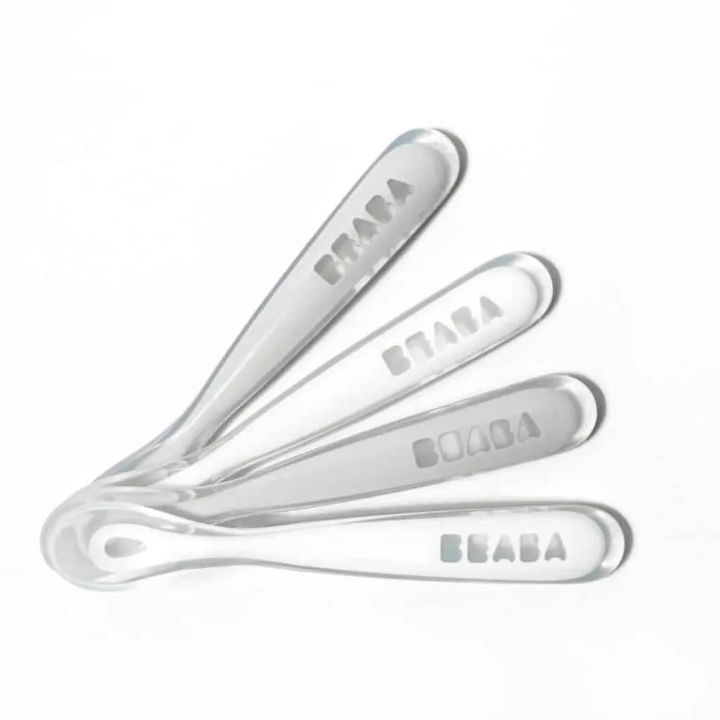 Beaba First Stage Silicone Spoons Set of 4