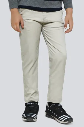 Beige Slim Fit Chino Trouser