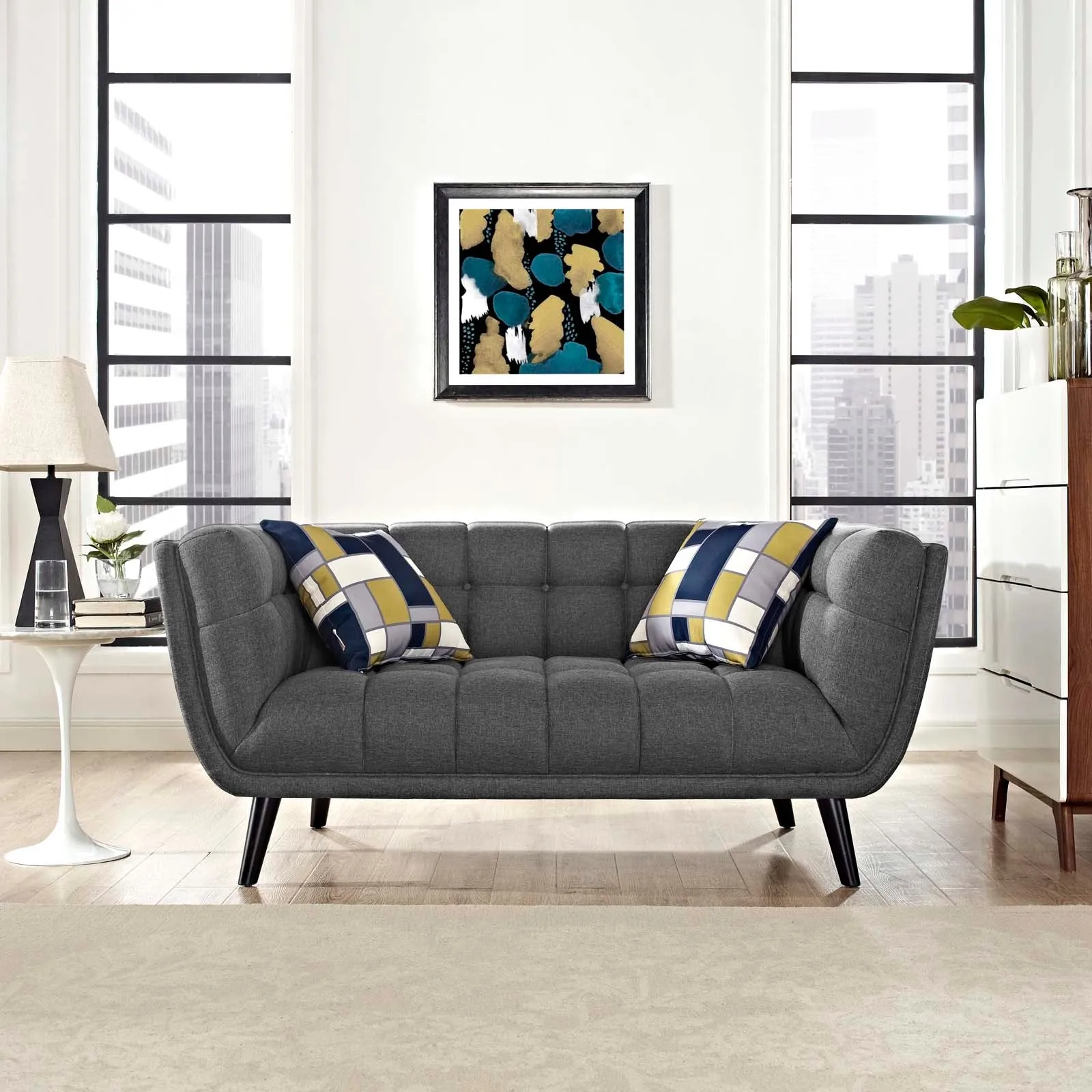 Bestow Upholstered Fabric Loveseat