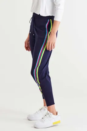 Betty Basics Aida Knit Pant in Blue Rainbow