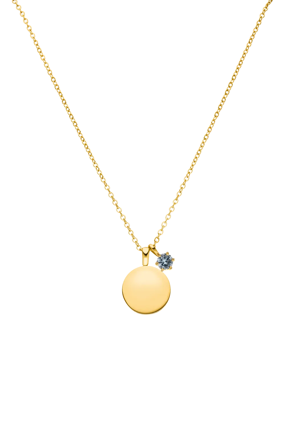 Birthstone December Necklace 14K Gold Plated