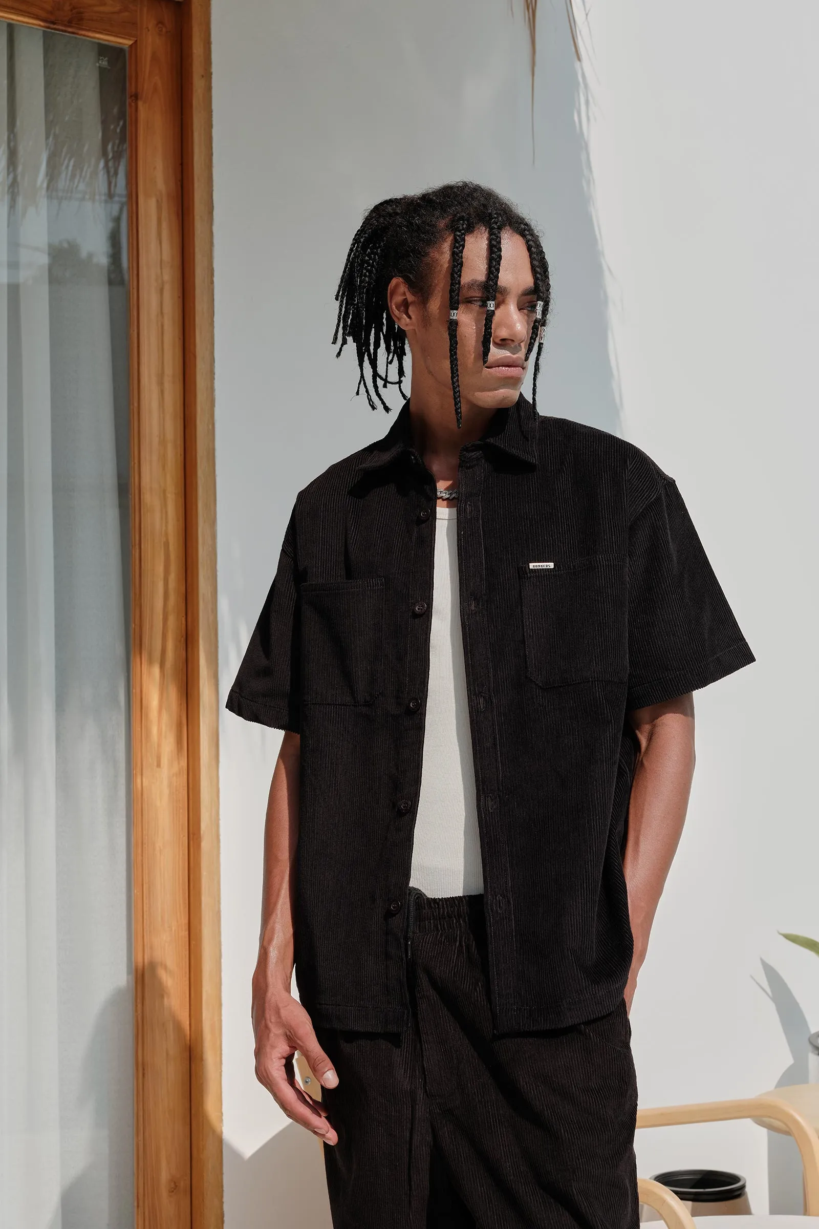 Black Corduroy Shirt