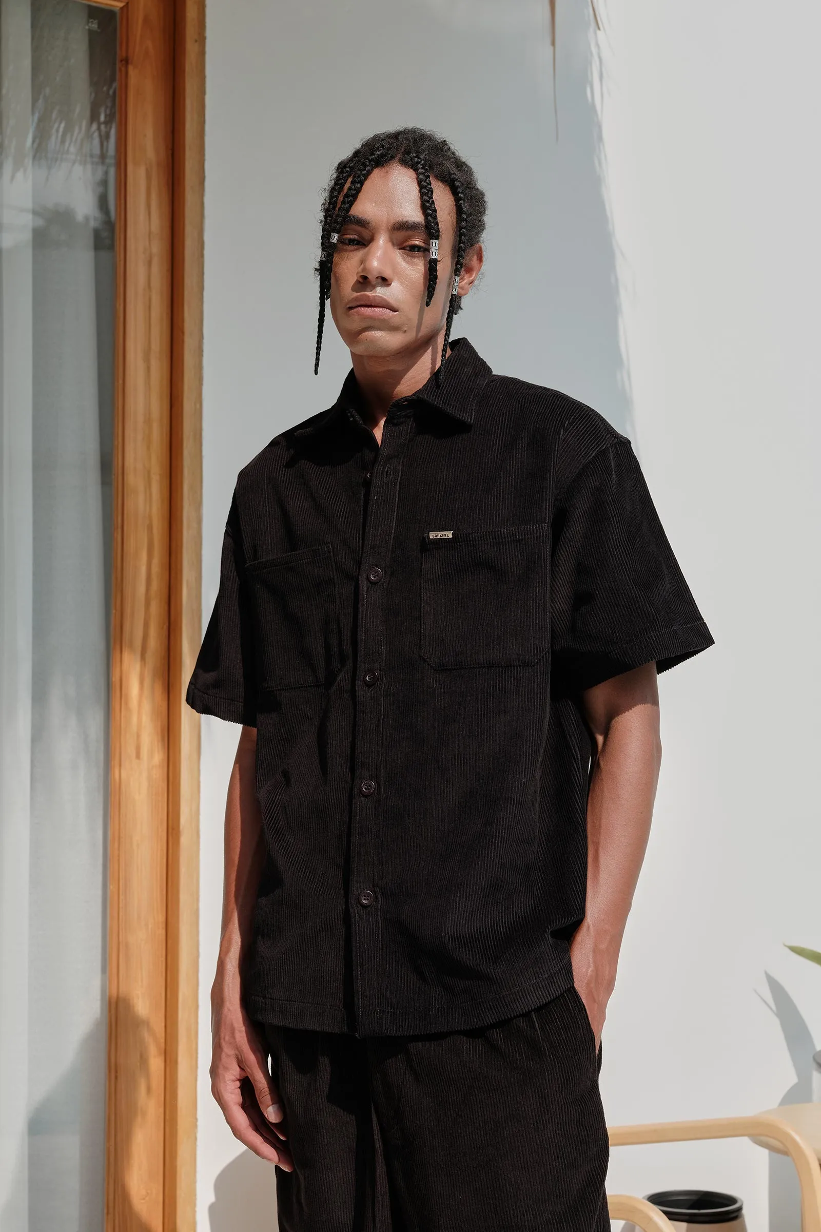 Black Corduroy Shirt