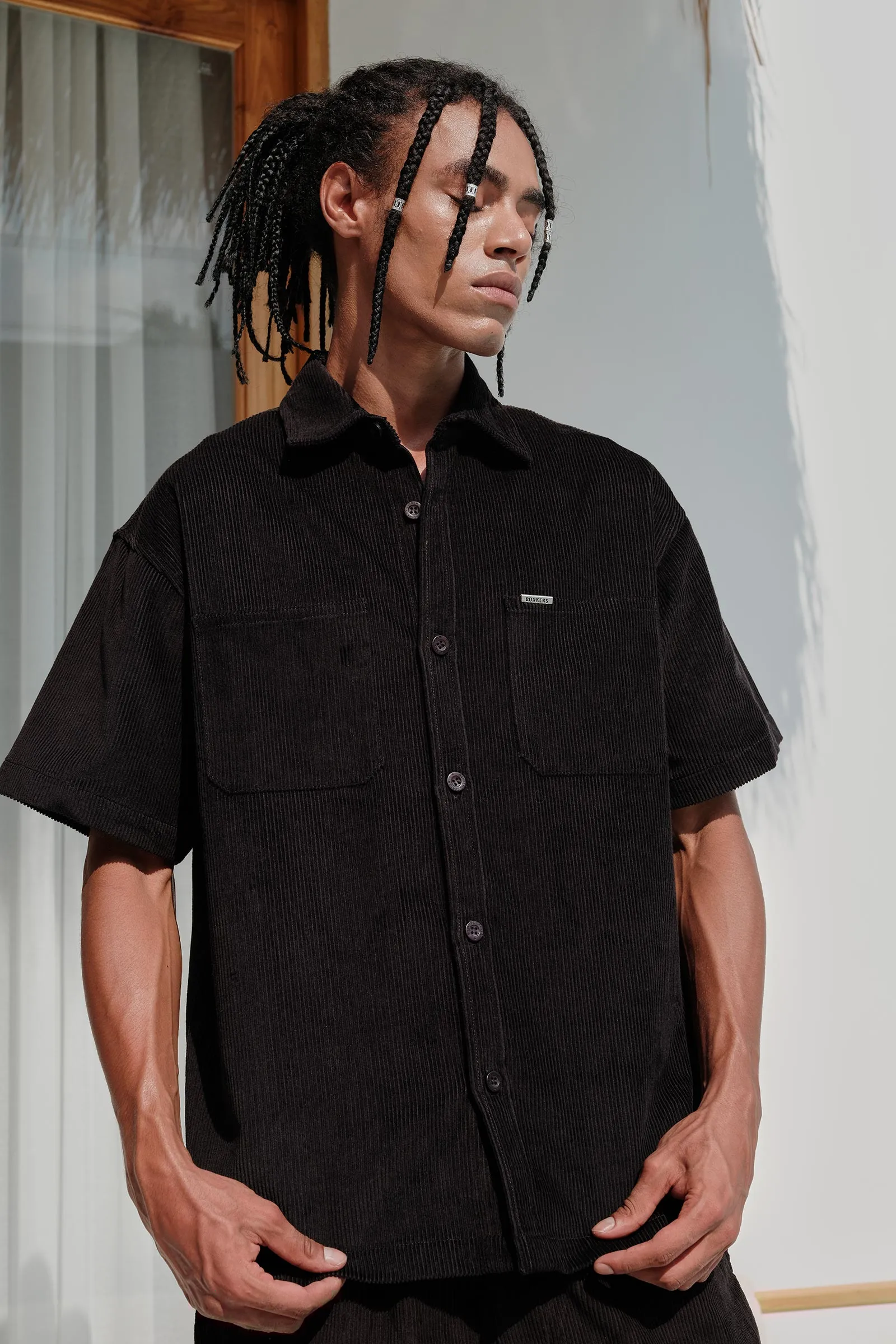 Black Corduroy Shirt