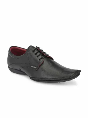 Black Flex Derby Shoes