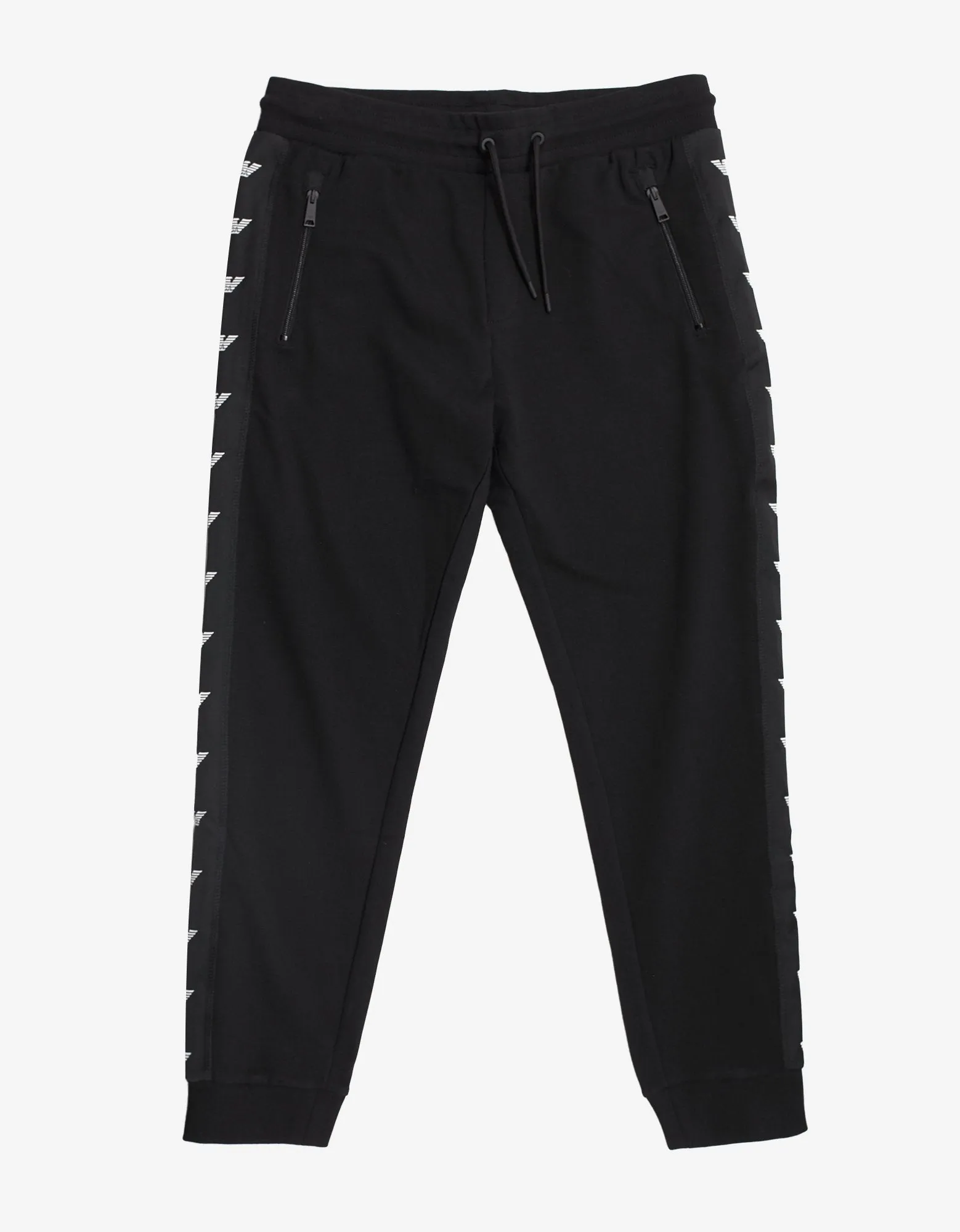 Black Logo Tape Tracksuit