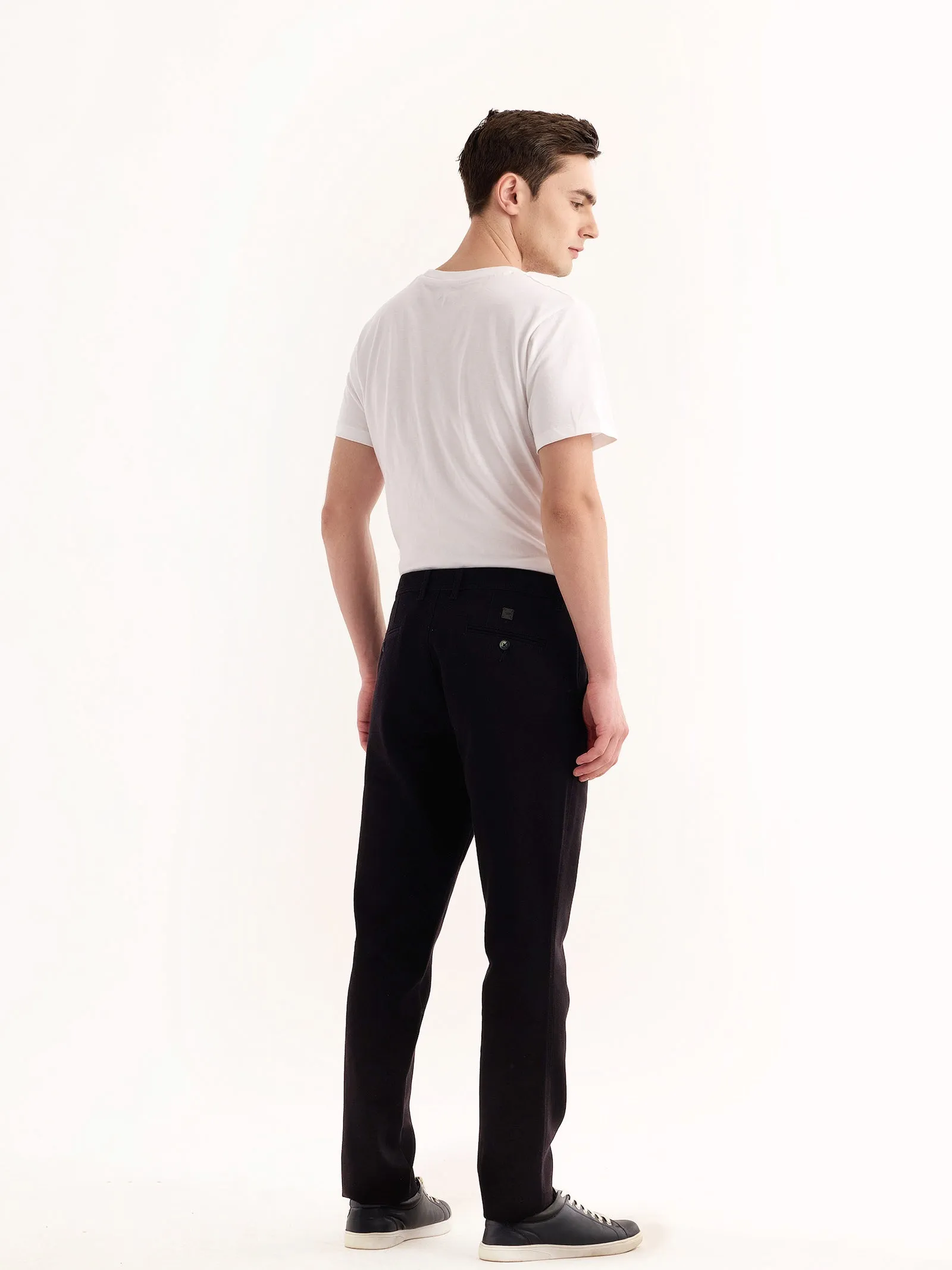 Black Stretch Slim Fit Trouser