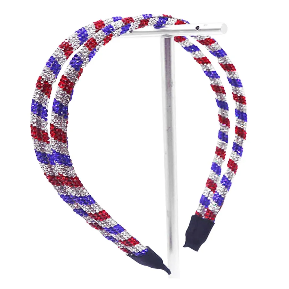 Bling American USA Flag Headband