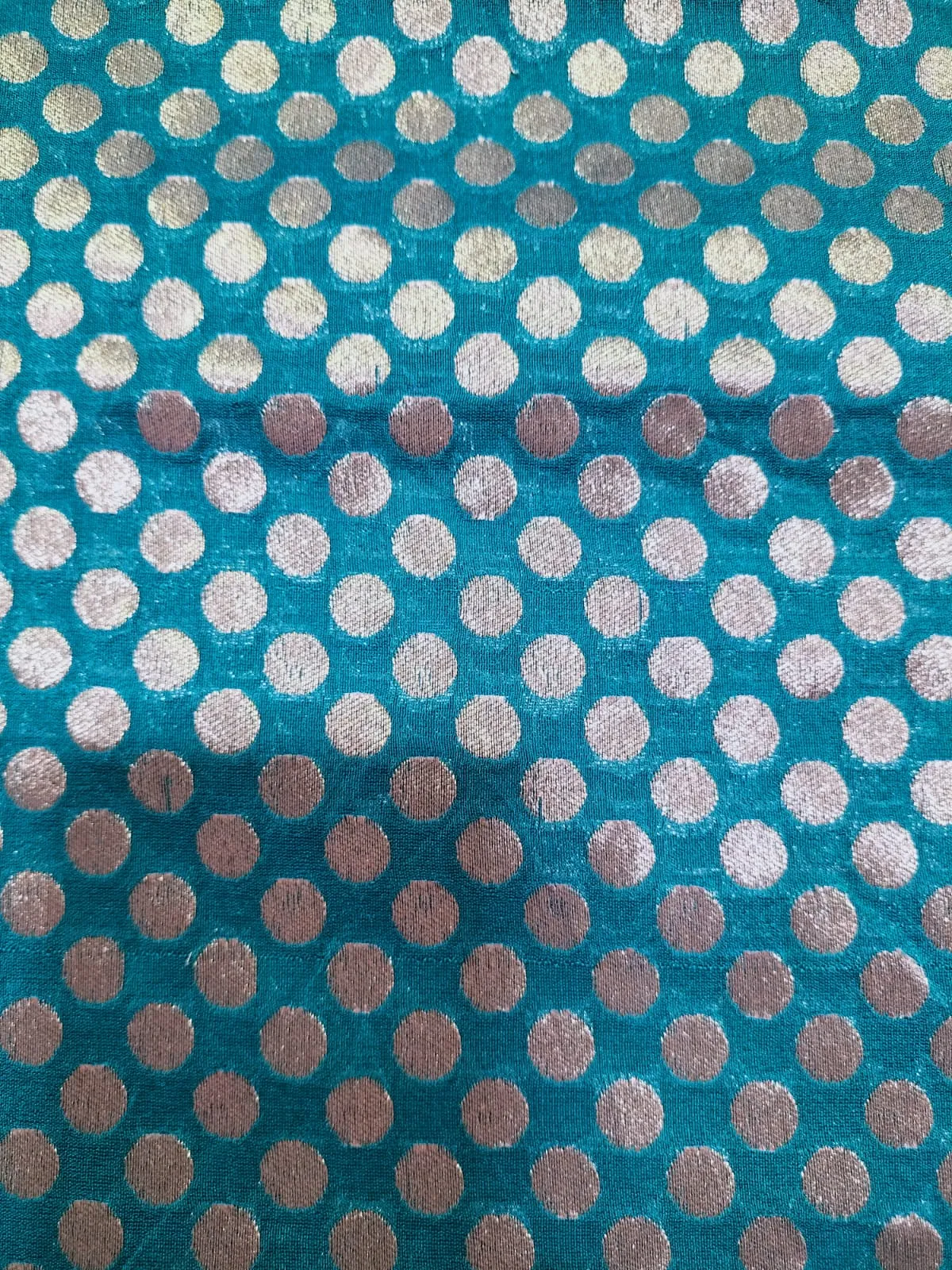 Blue Banarasi Silk Fabric ( 0.8 Mtr)