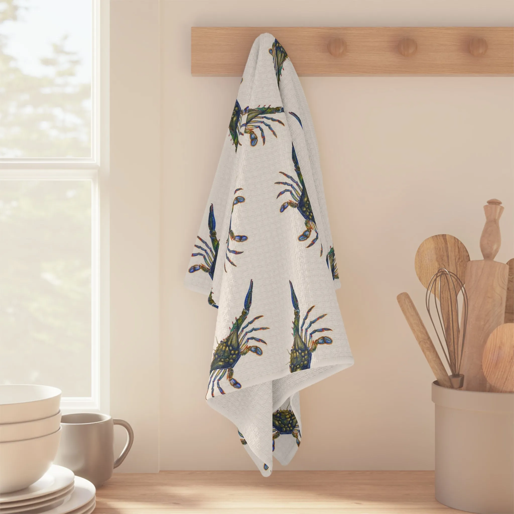 Blue Crabs Soft Kitchen Towel