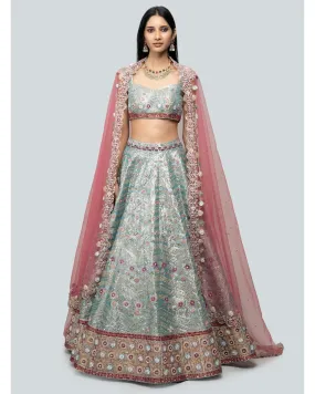 Blue Mahin Lehenga Set