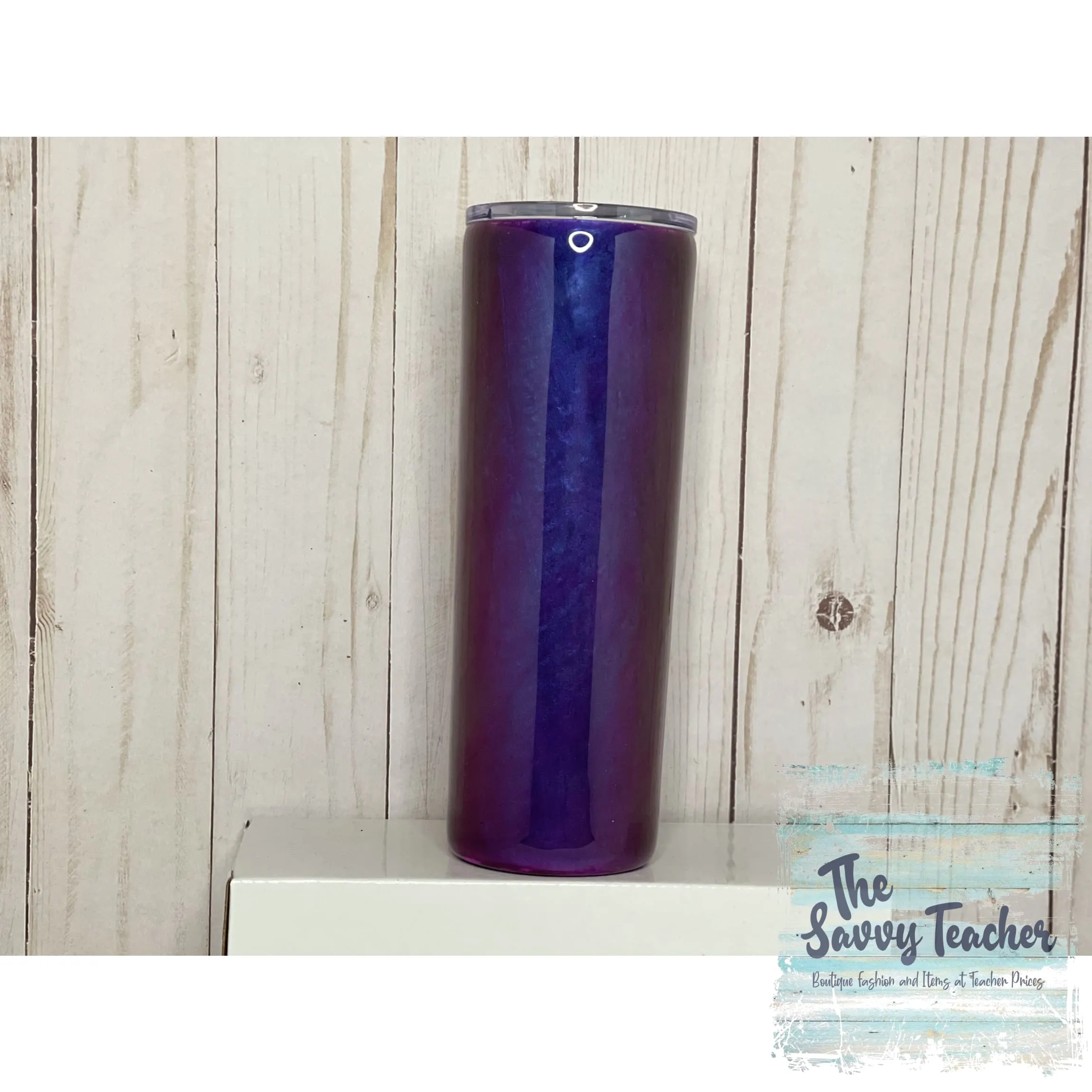 Blue to Purple Color Shift Hidden Texture 20oz Tumbler