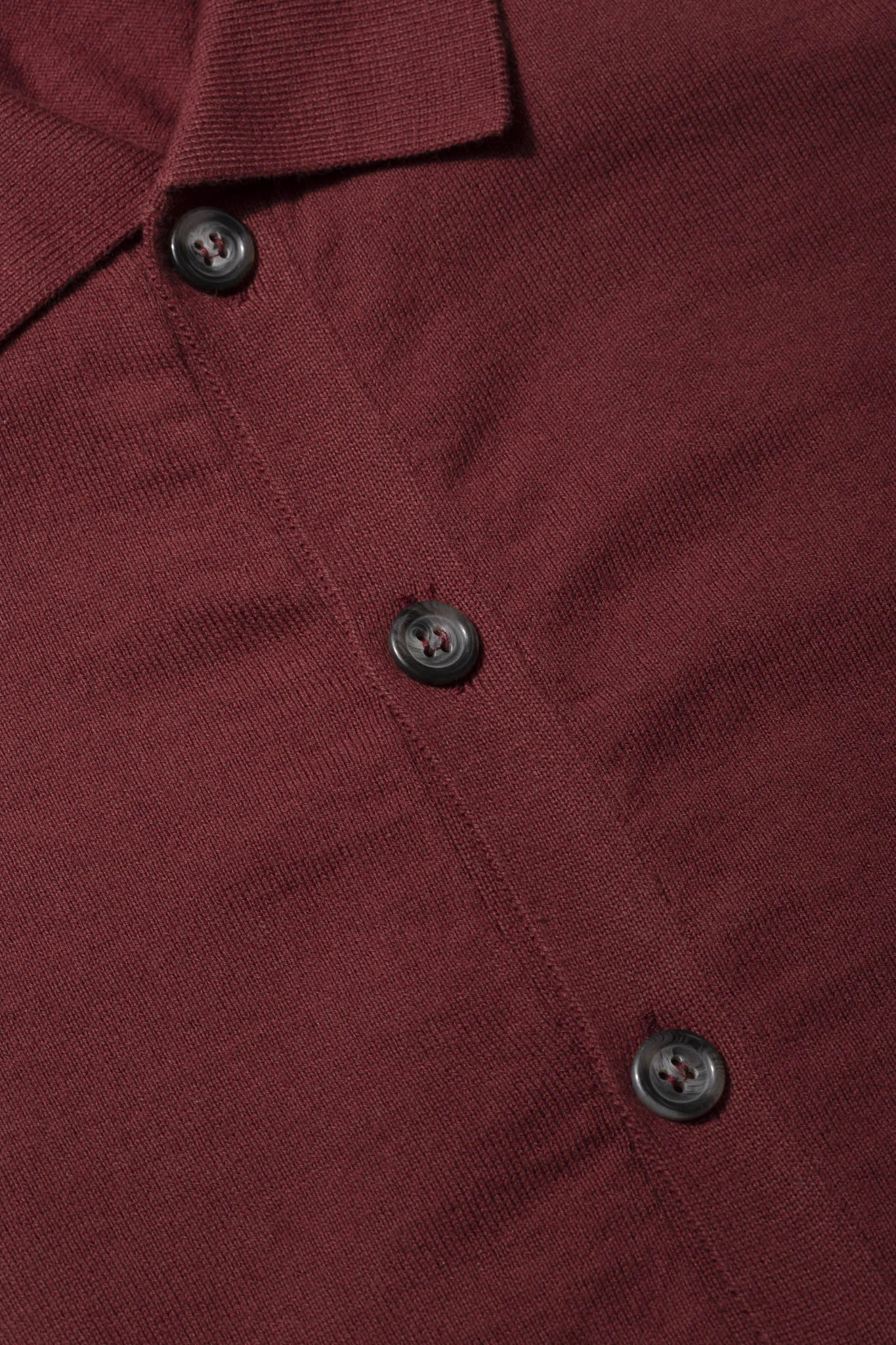 Bordeaux cotton cardigan - Made in Italy