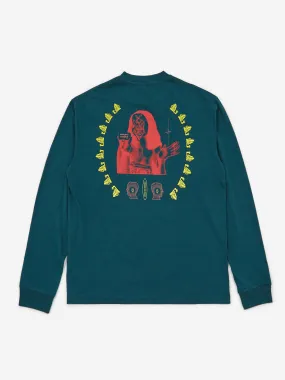 Brain Dead Visions Club Longsleeve T-Shirt - Teal