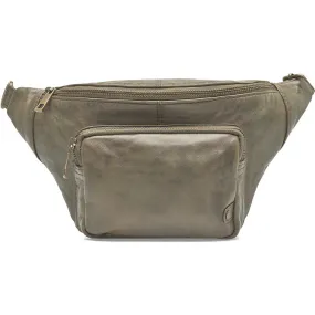 Bumbag in vintage look with front pocket / 13396 - Army Green