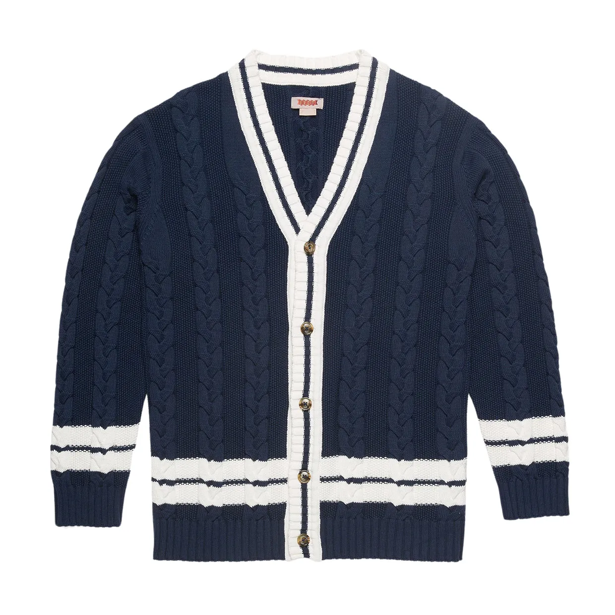 Cable Cardigan Baracuta Blu Navy