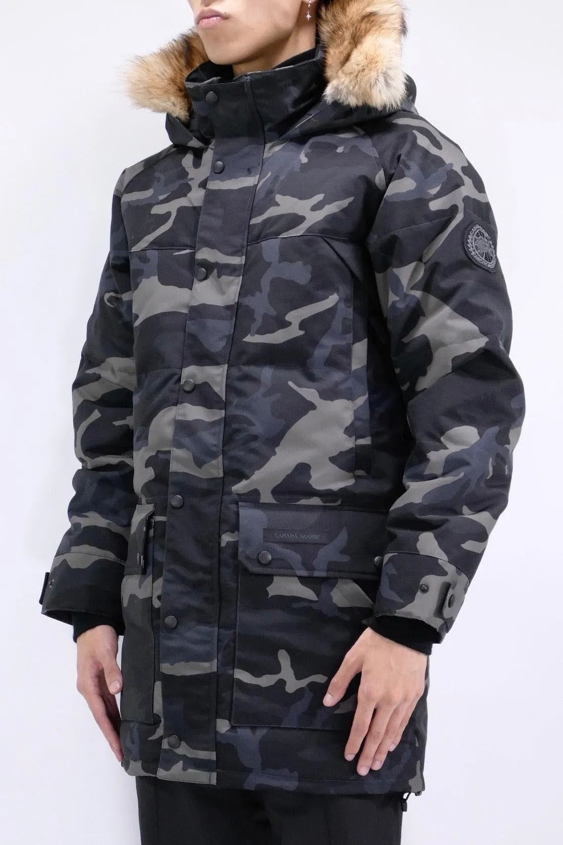 Canada Goose Mens Down *Parka Emory Black Label - Black Classic Camo Print