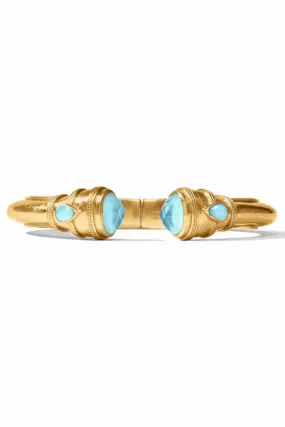 Cannes Demi Cuff - Iridescent Capri Blue | Julie Vos