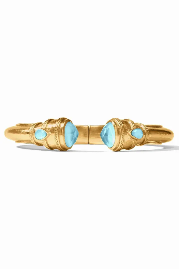 Cannes Demi Cuff - Iridescent Capri Blue | Julie Vos