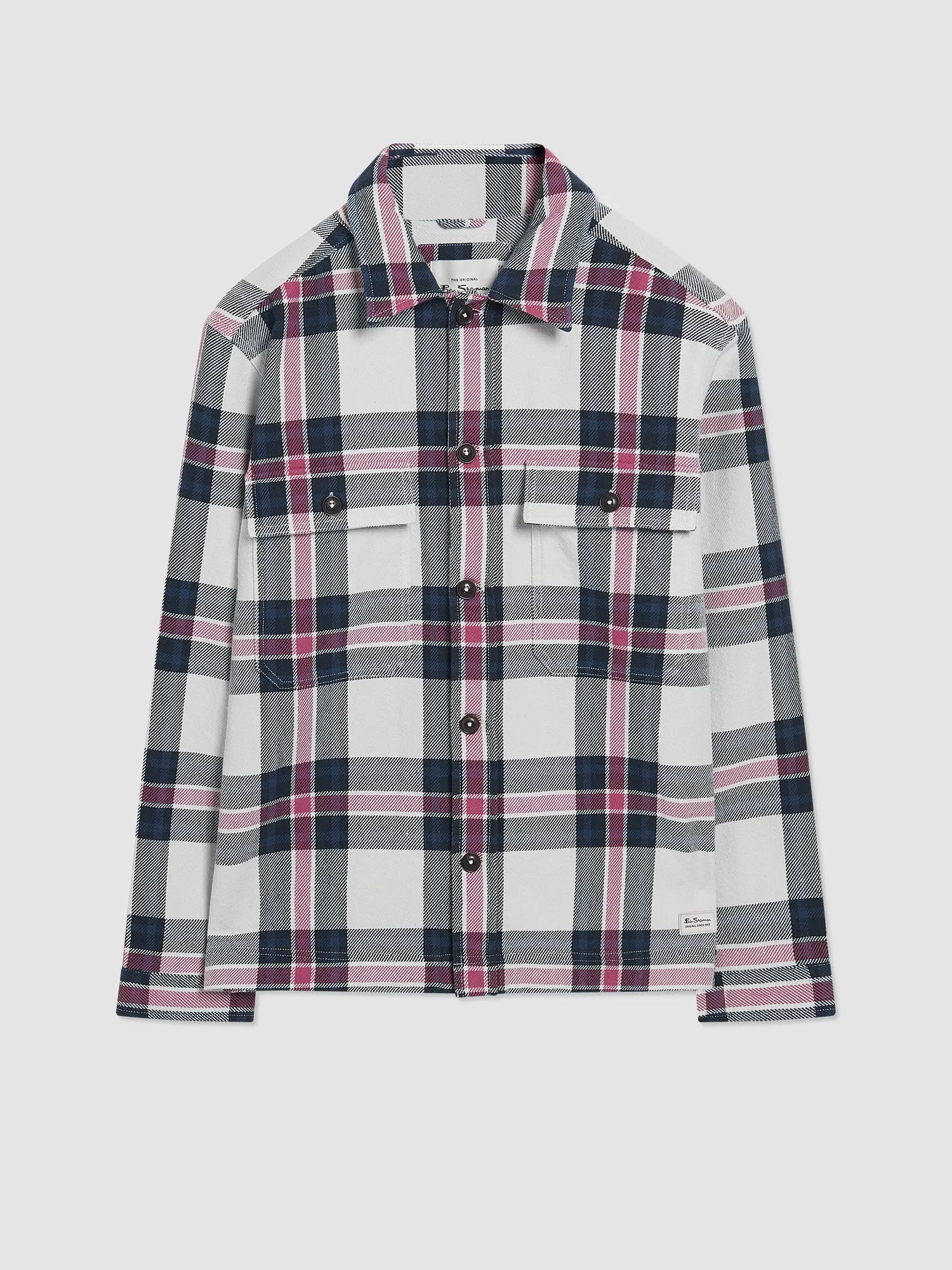 Casual Twill Plaid Workwear Shirt Jacket