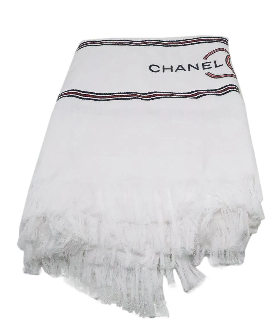 Chanel Red White & Blue Cotton Towel