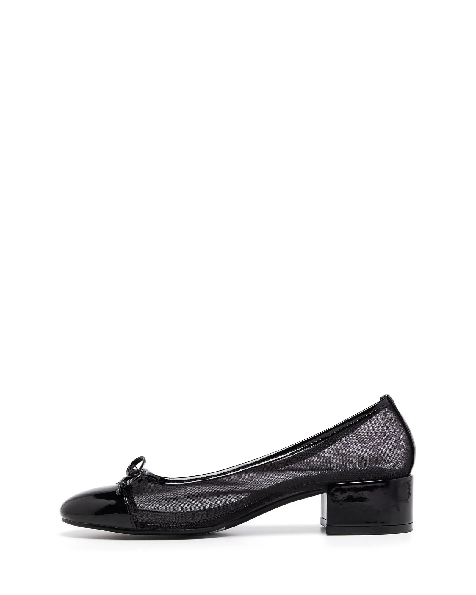 Charlotte Ballet Heel Black Patent