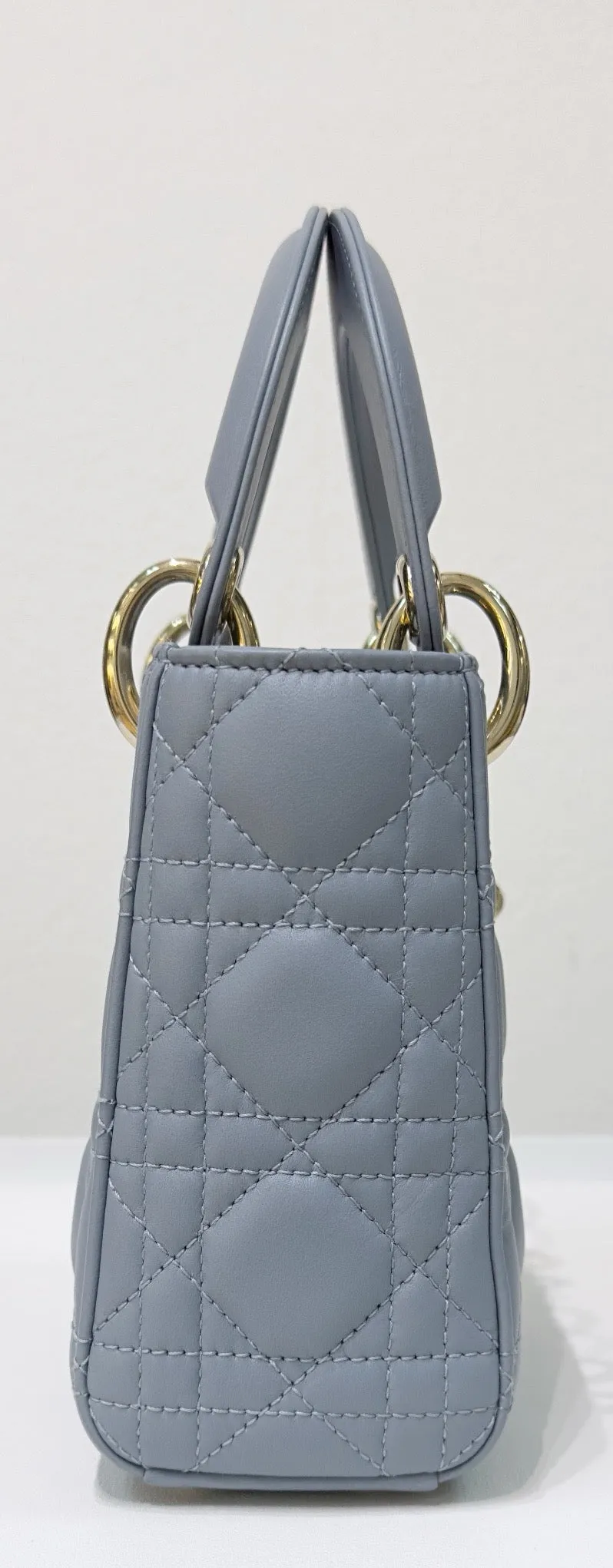 Christian Dior Mini Lambskin Cannage Lady Dior Sky Blue