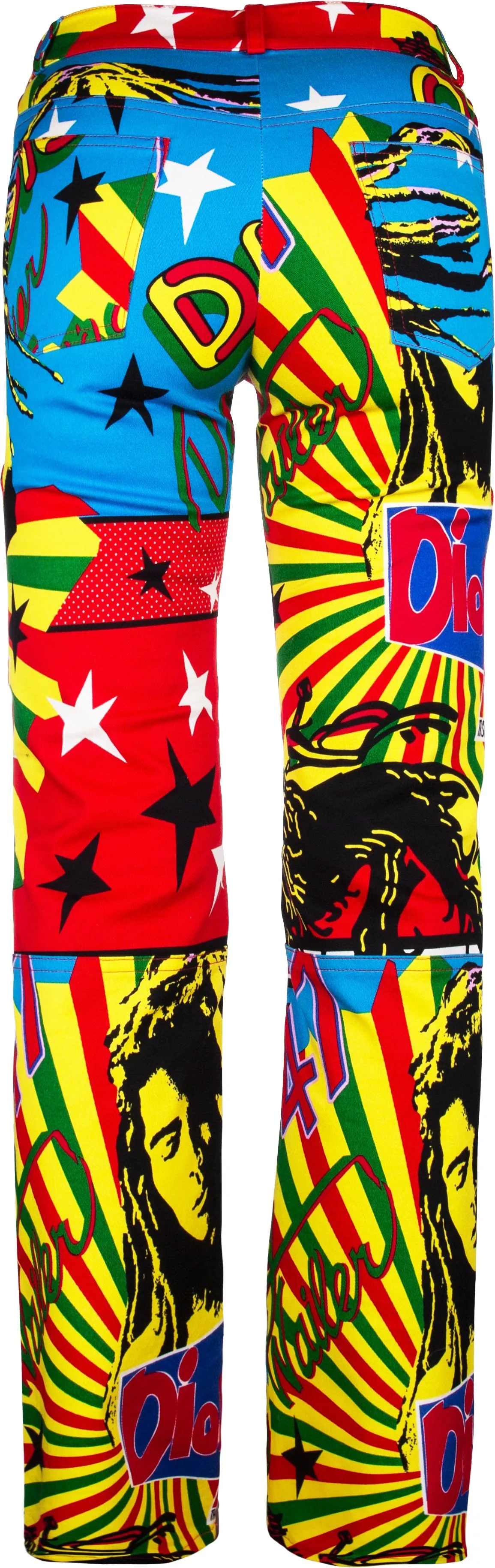 Christian Dior Multicolor Rasta Mania Jeans