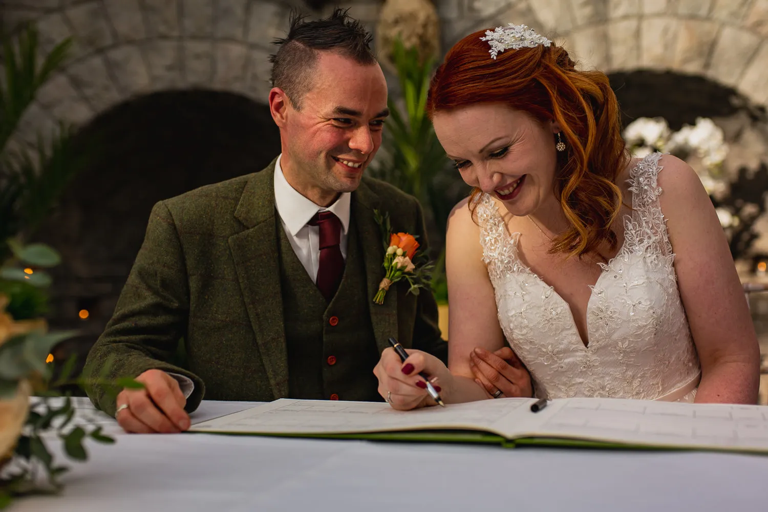 Claret Wedding Tie