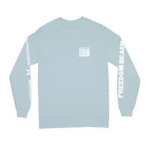 Constant Elevation "Freedom Beach (Powder Blue)" - Long Sleeve T-Shirt