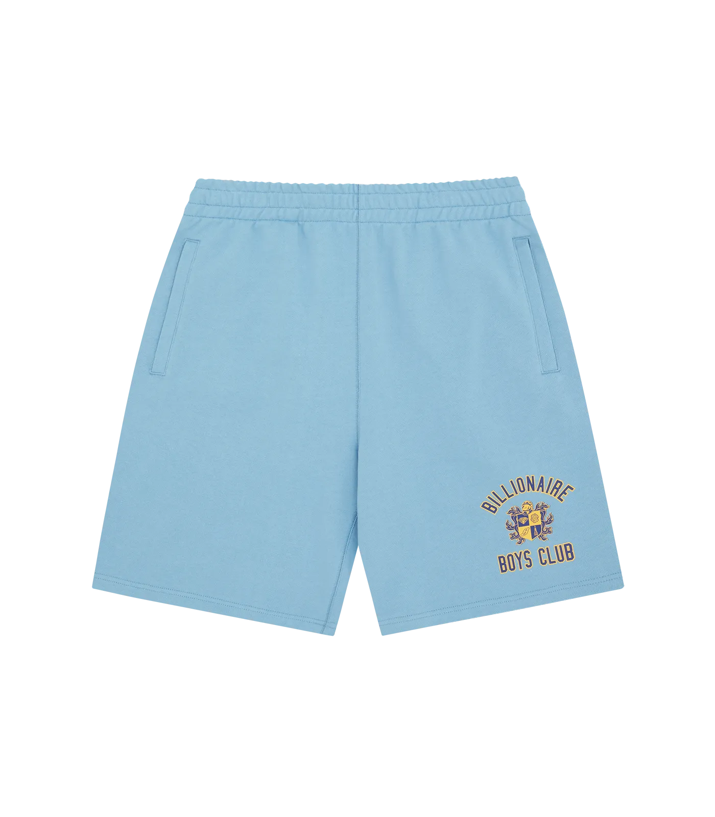 CREST LOGO SWEAT SHORTS - BLUE