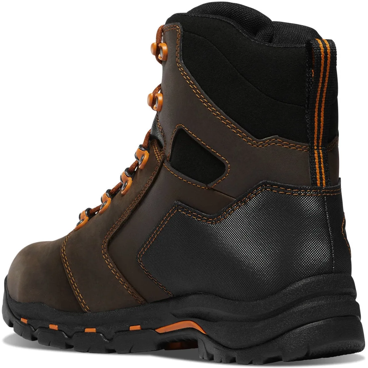 Danner Men's Vicious 6 Safety Toe WP Slip Resist Work Boot -Brown- 13880