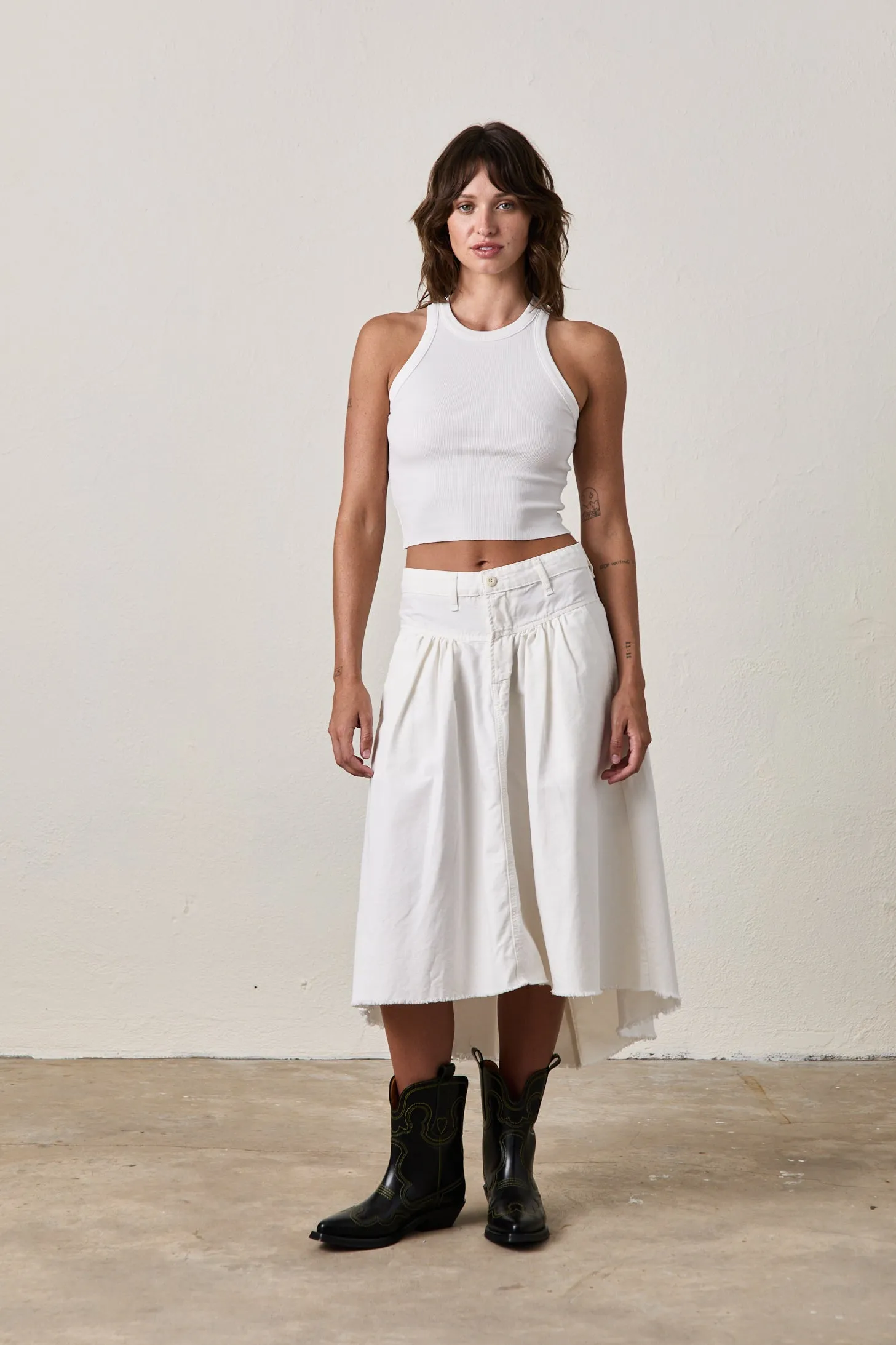 DAZED SKIRT / SOFT WHITE