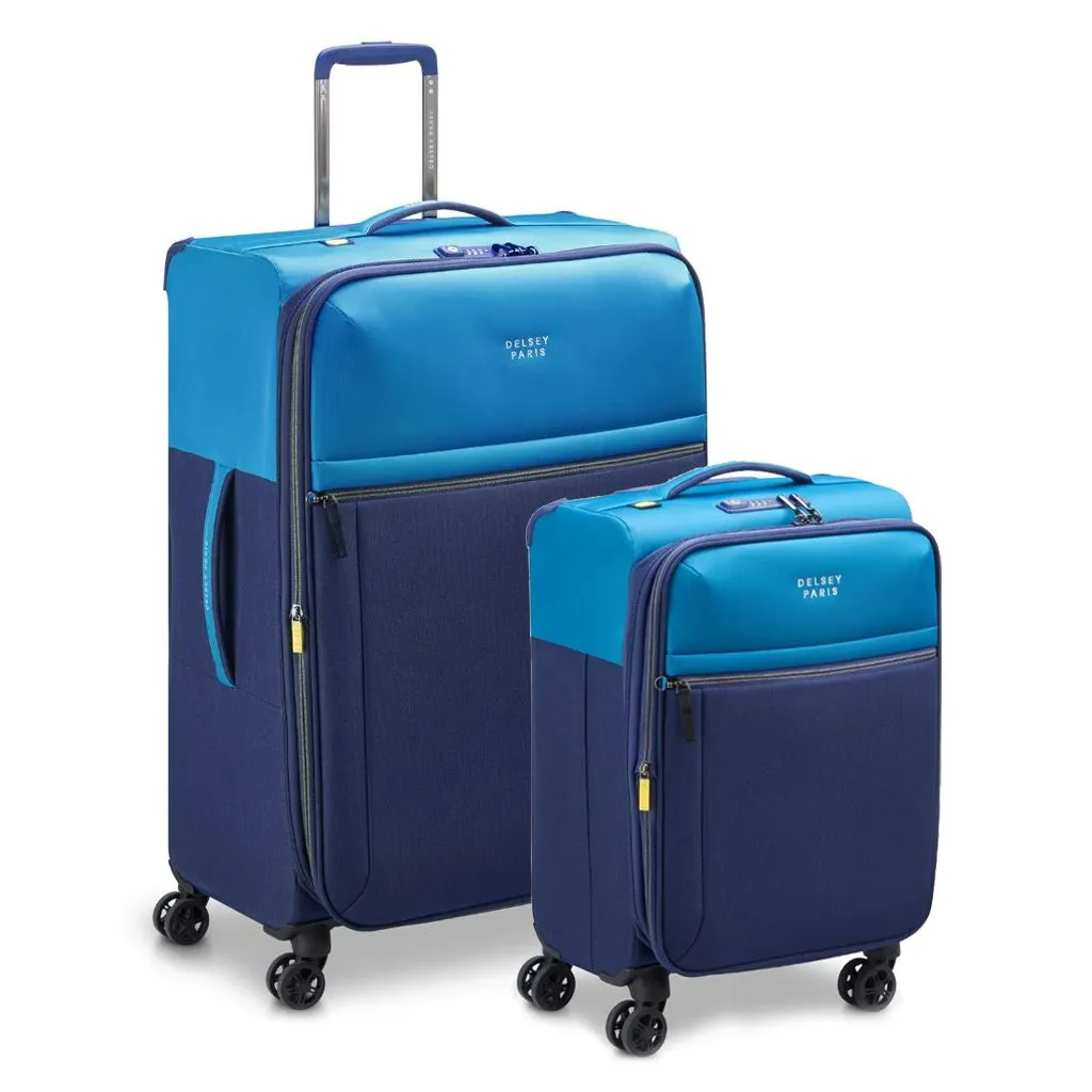 Delsey BROCHANT 3.0 Softsided Luggage Duo - Ultramarine Blue