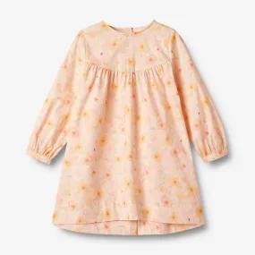 Dress L/S Fenja - alabaster flower bobbles